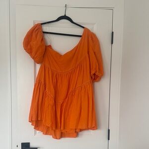 Showpo Orange One Shoulder dress